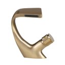 Ver imagem 1 de Torneira para banheiro cascata Misturador Monocomando Baixa Cairu Pingoo.casa - Dourado escovado