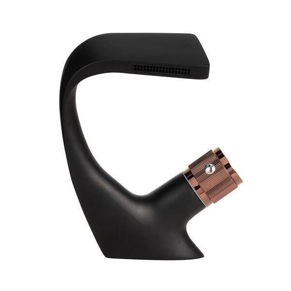 Torneira para banheiro cascata Misturador Monocomando Baixa Cairu Pingoo.casa - Preto e rose - 1