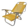 CADEIRA DE PRAIA RECLINAVEL 120KG COPACABANA AMARELA CAD0401 - 1