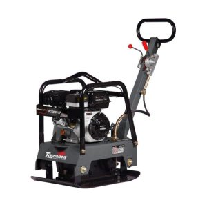 Placa Compactadora Vibratória Toyama Reversível 126Kg 63x40cm Motor Gasolina 4T 6.5HP com Rodas