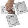 Ralo Click Pop Up Inteligente Kit 3 Uni Banheiro Casa Varanda Lavabo Quadrado 10x10 Aço Inox Discret - 1