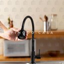 Ver imagem 2 de Torneira para cozinha em aço inox Jaguaribe PIngoo.casa - Preto