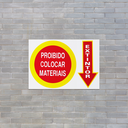 Ver imagem 3 de Combo 3 Placas De Sinalização Extintor / Proibido Colocar Materiais 30X20 Acesso - S-210 F9e