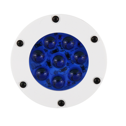 Mini Refletor de LED Azul com Lupa - 1