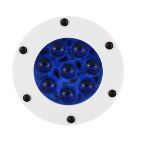 Mini Refletor de LED Azul com Lupa