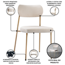Ver imagem 5 de Kit 2 Cadeiras de Jantar Sienna Aço Carbono Pintura Epóxi Design Industrial Luxo Sala Estar Gourmet: