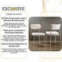 Ver mais imagens de Kit 2 Cadeiras de Jantar Sienna Aço Carbono Pintura Epóxi Design Industrial Luxo Sala Estar Gourmet: