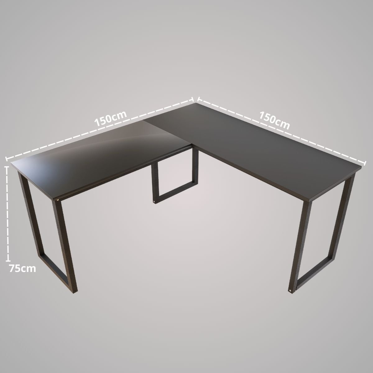 Mesa para Escritório em L Industrial 1,50 x 1,50 ClickForte - 8