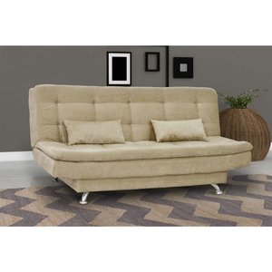 Sofá Cama Salomé Suede Bege Claro B 251 – Matrix