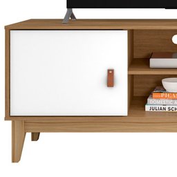 Rack Bancada Para Tv 40 Pol 135 Cm 011095 Cedro Branco DCASA - 5