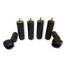 Kit 4 Pés Fixos e 2 com Rodinhas para Cama Box Tabaco - 5