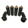 Kit 4 Pés Fixos e 2 com Rodinhas para Cama Box Tabaco - 1