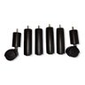 Kit 4 Pés Fixos e 2 com Rodinhas para Cama Box Tabaco - 4