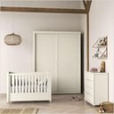 Ver imagem 1 de Berço Tutto Laqueado 2 em 1 Mini Cama 100% MDF com Capitonê Off White Soft 61735/51707 Matic
