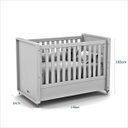 Ver imagem 6 de Berço Tutto Laqueado 2 em 1 Mini Cama 100% Mdf com Capitonê Off White Soft 61735/51707 Matic