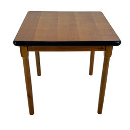Conjunto de Mesa Jantar Madeira 80x80 Laminado com 4 Cadeiras Marrom-borda-preta - 2