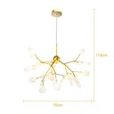 Ver imagem 6 de Lustre Led Folhas Moderno 135w 70cm Dourado C/ Controle
