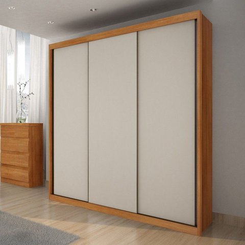 Guarda Roupa Casal MDF 3 Portas 6 Gavetas Vegas