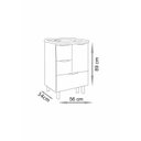 Ver imagem 3 de Gabinete Luiza C/pés 60 Cm - Fabribam