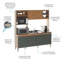 Ver imagem 6 de Armário de Cozinha Compacta Tóquio 180cm 6 Portas C/ Torre Quente Menu Móveis