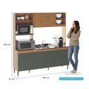 Ver imagem 3 de Armário de Cozinha Compacta Tóquio 180cm 6 Portas C/ Torre Quente Menu Móveis