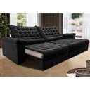 Ver imagem 1 de Sofá Retrátil e Reclinável 2,95m Molas Ensacadas Cama inBox Big Space com Bordado 3D Velusoft