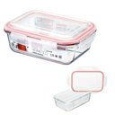 Ver imagem 1 de Vasilha de Vidro Hermético Marmita Mantimentos Tampa 1040ml para Microondas Freezer Congelador