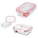 Ver imagem 2 de Vasilha de Vidro Hermético Marmita Mantimentos Tampa 1040ml para Microondas Freezer Congelador