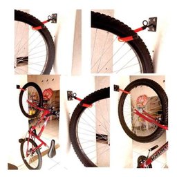 2Pc - Suporte Gancho para Bicicleta - Pendurar Vertical em Paredes - 2