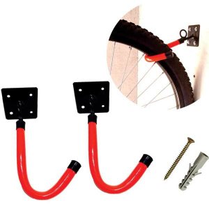2Pc - Suporte Gancho para Bicicleta - Pendurar Vertical em Paredes