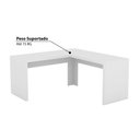 Ver imagem 3 de Mesa de Escritório de Canto - Branco