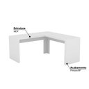 Ver imagem 2 de Mesa de Escritório de Canto - Branco