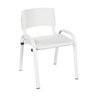 Kit 10 Cadeira Iso Infantil Creche, Escola Base Branco Branco - 3
