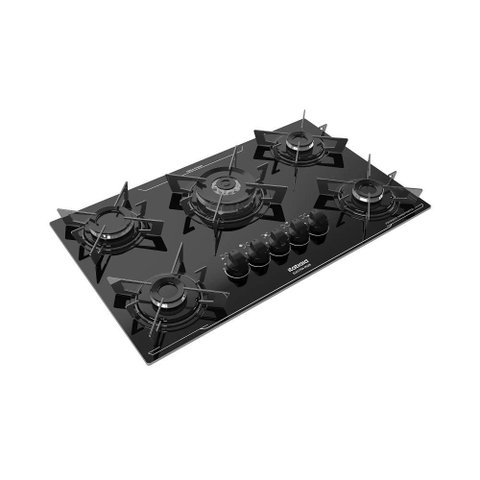 Cooktop 5 Bocas Itatiaia Electra Plus Tripla Chama e Acendimento Automático Bivolt Preto - 5qtc