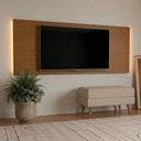 Ver imagem 2 de Painel para TV até 70 Polegadas com LED 2,18m Shop Cedro Frj Ac - Olivar Móveis