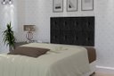 Ver imagem 1 de Painel de Cama Box Botão Solteiro 90 Elegance Cor Preto - Comprar Móveis em Casa