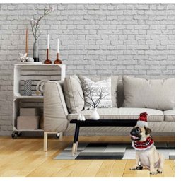 Fantasia Pet Natal Xadrez Gorro e Gola Luxo Guizo - Magizi - 3