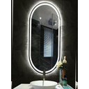 Ver imagem 3 de Espelho jateado Oval Iluminado com led frio - 50x120cm Woodglass oval jateado