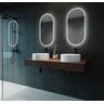 Espelho jateado Oval Iluminado com led frio - 50x120cm Woodglass oval jateado - 5