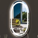 Ver imagem 1 de Espelho jateado Oval Iluminado com led frio - 50x120cm Woodglass oval jateado