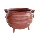 Ver imagem 1 de Panelão Caldeirão Bruxa Tripé Ferro Fundido Marrom 30l 37cm