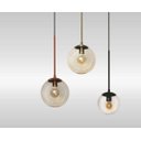 Ver imagem 3 de Luminária Pendente Glass Metal Vidro 25cm Preto Spotline