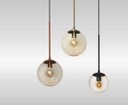 Ver imagem 3 de Luminária Pendente Glass Metal Vidro 25cm Preto Spotline