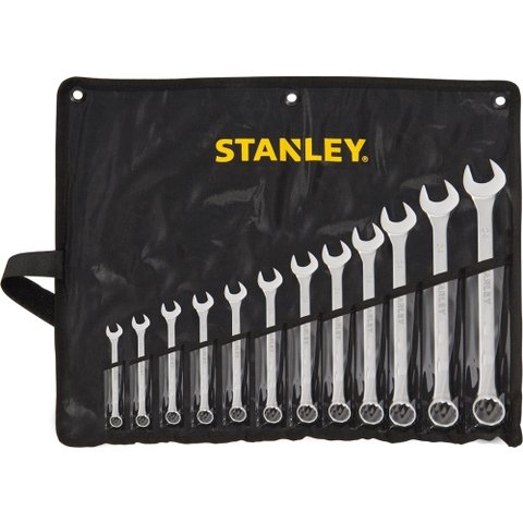 JOGO DE CHAVES COMBINADA STANLEY C/12PCS 6-22mm