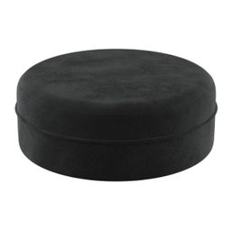 Puff Soho I Preto Absoluto em Veludo- Tebarrot - 1