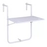Mesa Dobrável Apoiada Parapeito Varanda Sacada 83x60x60cm - 5