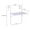 Mesa Dobrável Apoiada Parapeito Varanda Sacada 83x60x60cm - 2