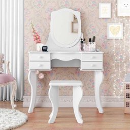 Penteadeira Princesa Infantil Branca Patrimar - 1