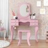 Penteadeira Princesa Infantil Rosa -patrimar - 1