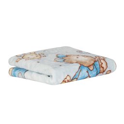 Cobertor Raschel para Berço 500g/m² 80x110cm Ursinho Realce Premium Sultan - 1